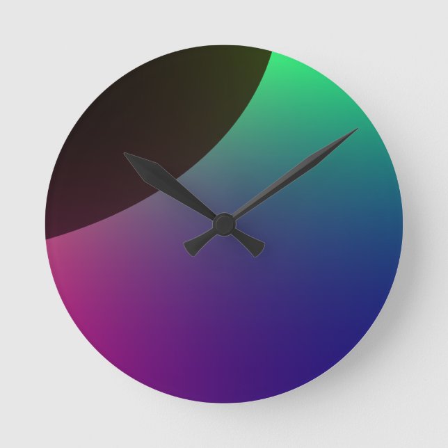 Planetary Aurora Wall Clock (Front)