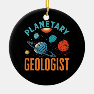 Planetary Geologist Geology  Ceramic Tree Decoration