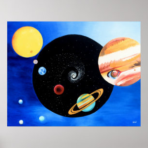 Planetary Mandala Poster