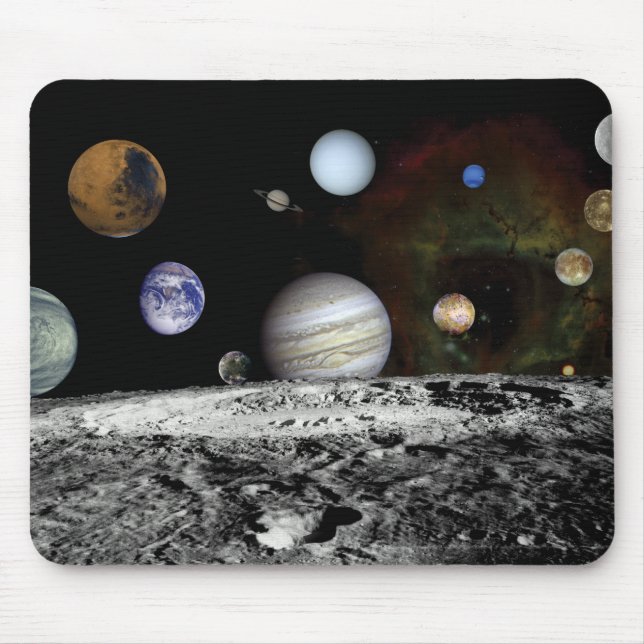 Planetary Montage Mouse Pad (Front)
