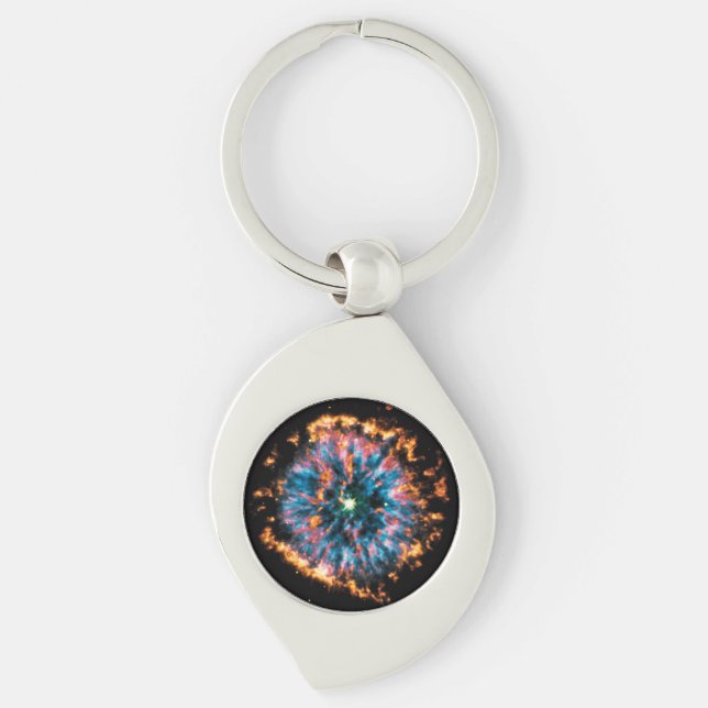 Planetary Nebula NGC 6751 Hubble Space Photo Key Ring (Front)