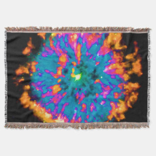 Planetary Nebula NGC 6751 Pop Art Psychedelic Throw Blanket