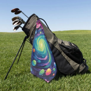 Planetary Spin Golf Towel