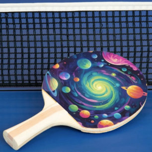 Planetary Spin Ping Pong Paddle