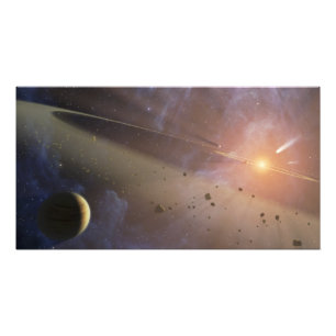 Planetary system Epsilon Eridani Photo Print
