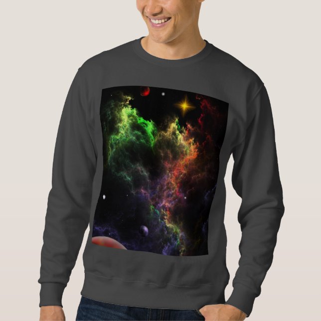 Planetoids In The Nebula Cluster Basic Sweatshirt (Front)