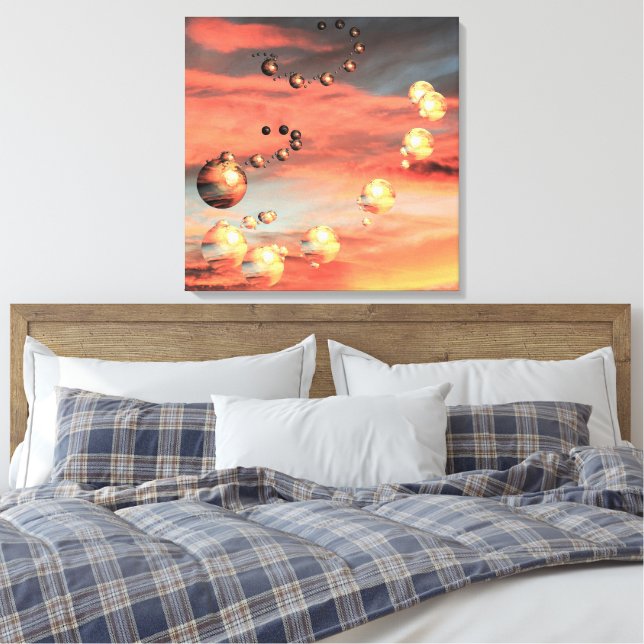 Planets Abound Canvas Print (Insitu(Bedroom))