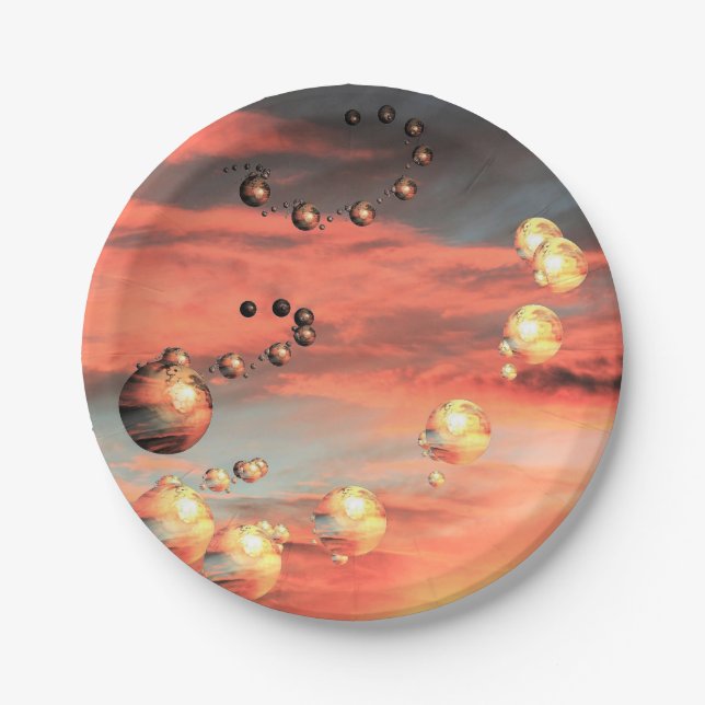 Planets Abound Paper Plate (Front)