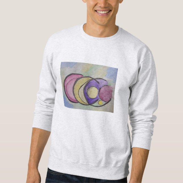 Planets Abstract Art Sweatshirt (Front)