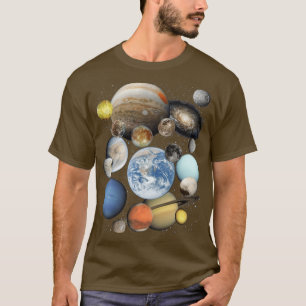 Planets and moons of the Solar System T-Shirt