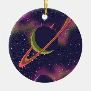 Planets and Stars Ceramic Tree Decoration