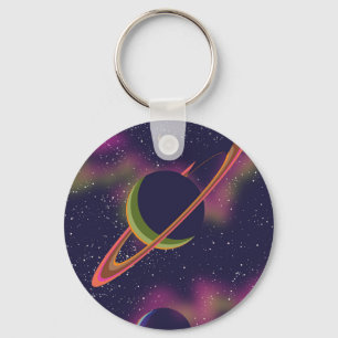 Planets and Stars Key Ring