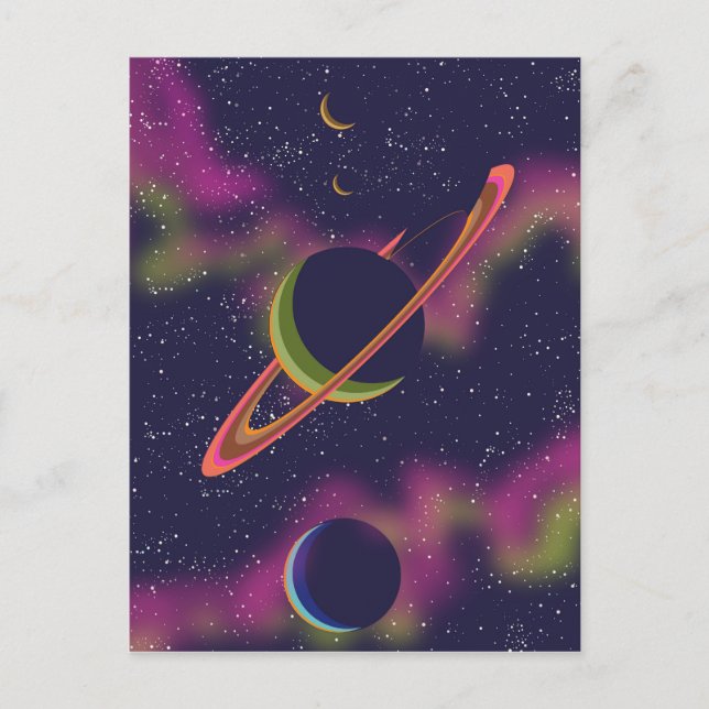 Planets and Stars Postcard (Front)