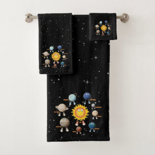 Planets and The Solar System Bath Towel Set