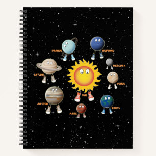 Planets and The Solar System Kids Notebook