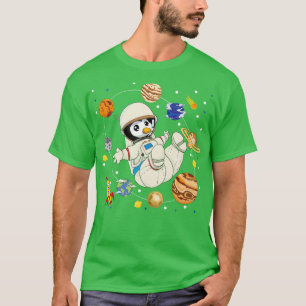 Planets Astronomy Lover Space Astronaut Animal Pen T-Shirt