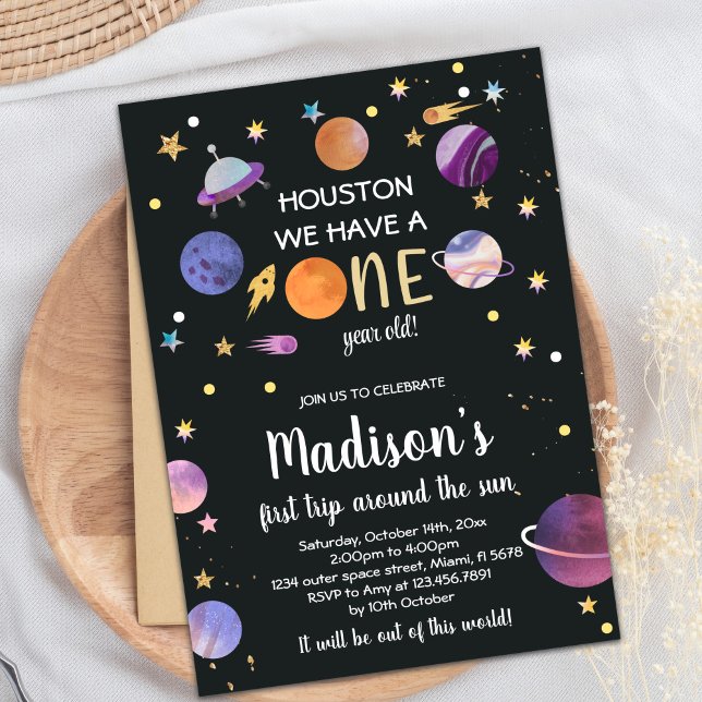 Planets Birthday Invitation (Planets birthday invitations)
