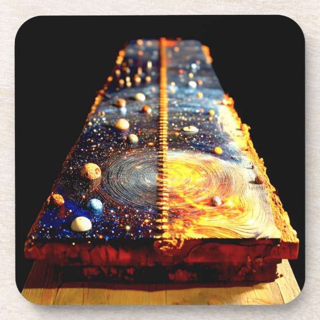 Planets Embedded Coaster (Front)