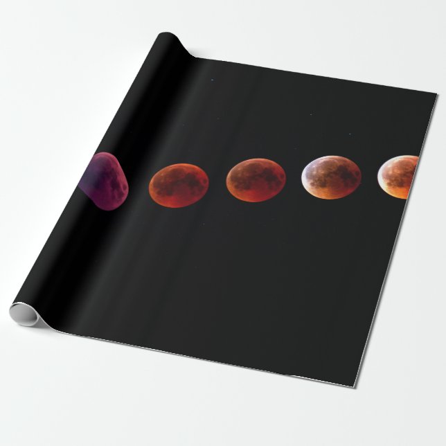 Planets in solar system like life wrapping paper (Unrolled)
