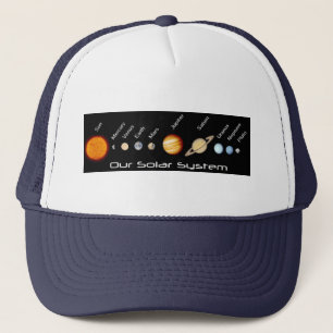 Planets of our Solar System In Order, Outer Space Trucker Hat