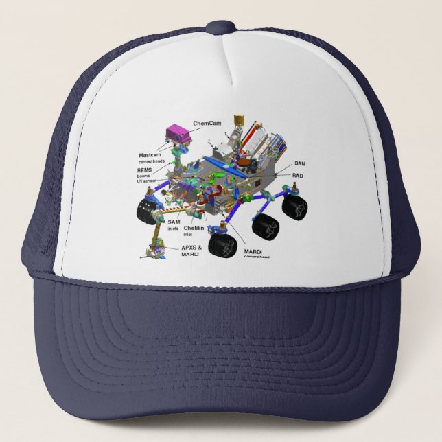 Planets of our Solar System In Order, Outer Space Trucker Hat (Front)