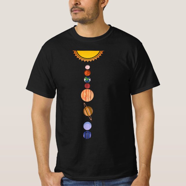 Planets of Solar System T-Shirt (Front)