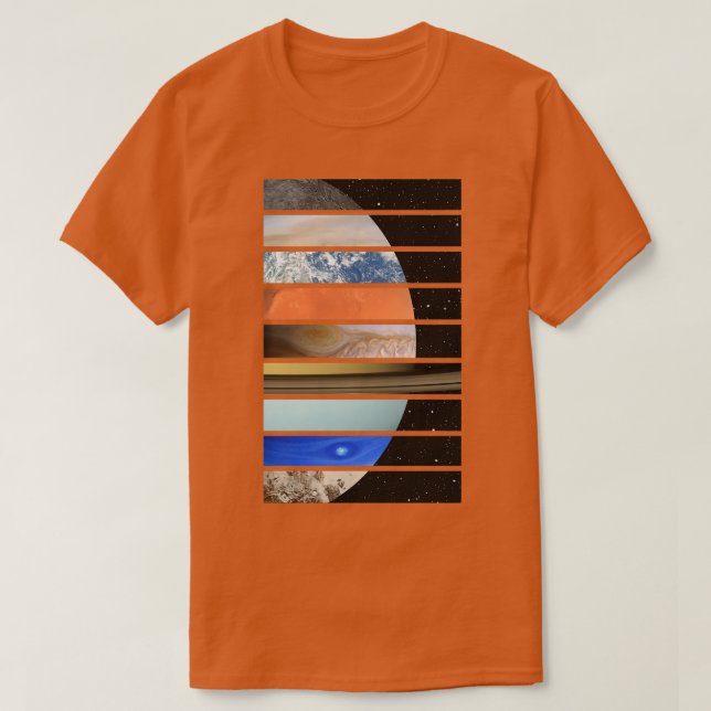 Planets of the Solar System 1 T-Shirt (Design Front)