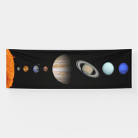 PLANETS OF THE SOLAR SYSTEM 8’ x 2.5’ Banner