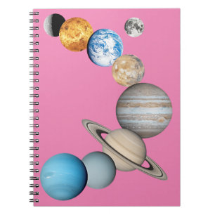 Planets of the solar system (Colour Changeable) Notebook
