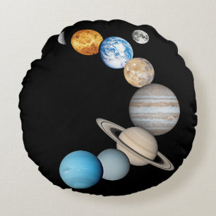 Planets of the solar system (Colour Changeable)  Round Cushion