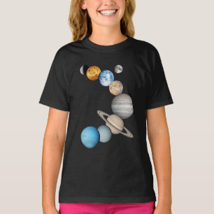 Planets of the solar system (Colour Changeable) T-Shirt