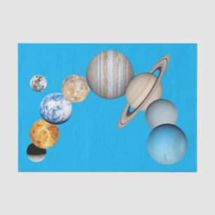 Planets of the solar system (Colour Changeable) Tissue Paper