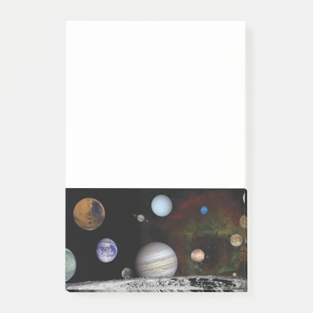 Planets of the solar system post-it notes (Front)