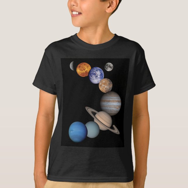 Planets of the solar system T-Shirt (Front)