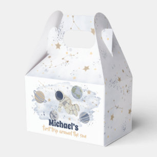 Planets Outer Space Galaxy Birthday Favor Box 