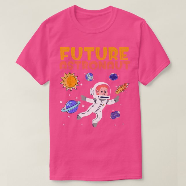 Planets Outer Space Science Kids Universe Future T-Shirt (Design Front)