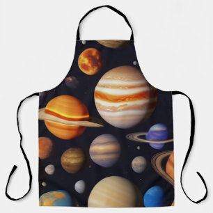 Planets Pattern Apron