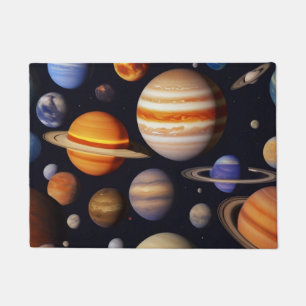 Planets Pattern Doormat