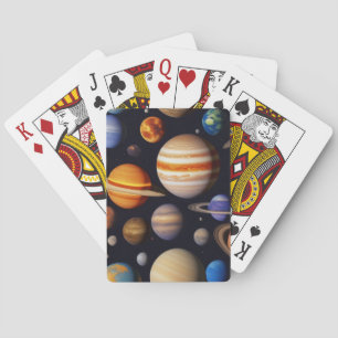 Planets Pattern Playing Cards