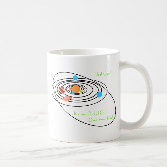 Planets poor pluto coffee mug (Right)