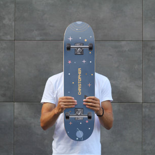 Planets & Rocket, Outer Space Skateboard