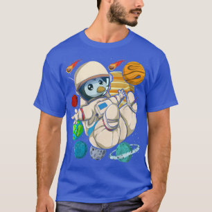 Planets Scientist Outer Space Zoo Animal Penguin A T-Shirt