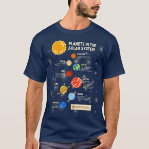 Planets Solar System Outer Space Science Boys Girl T-Shirt