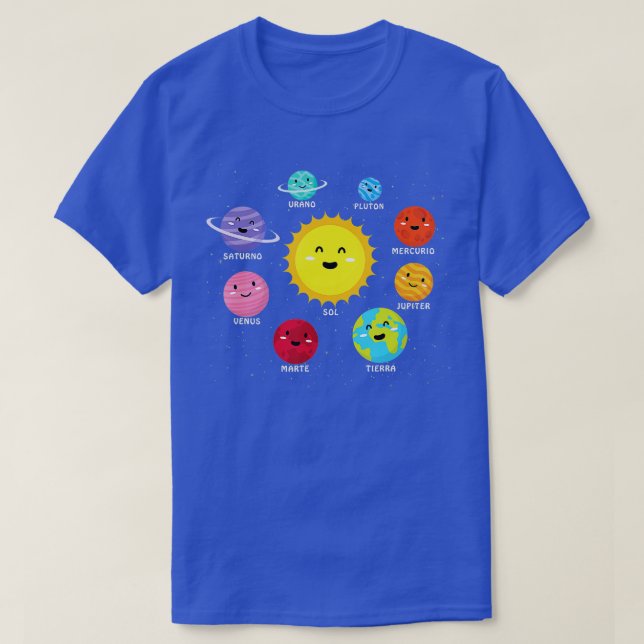 Planets  Solar System  Space  Astronauts Gift  T-Shirt (Design Front)
