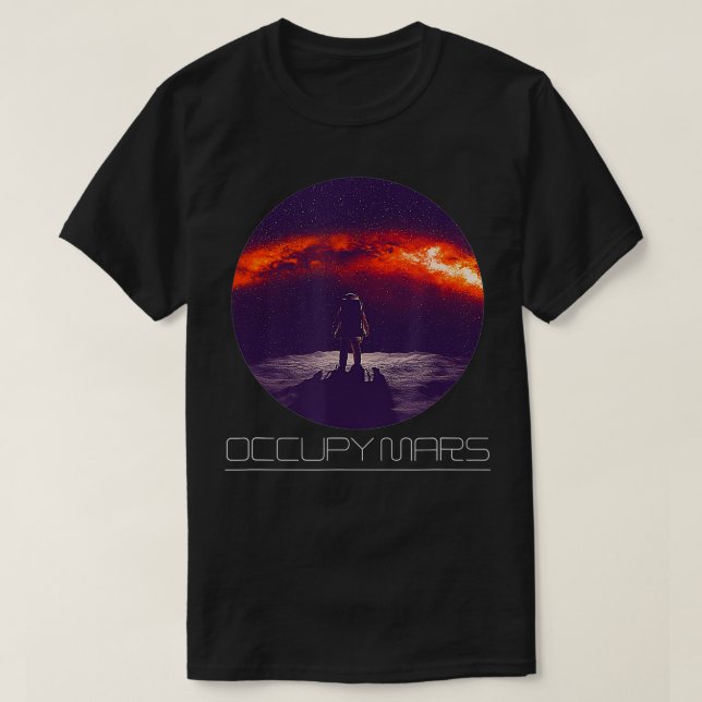 Planets Solar System Space Occupy Mars  Science Ne T-Shirt (Design Front)