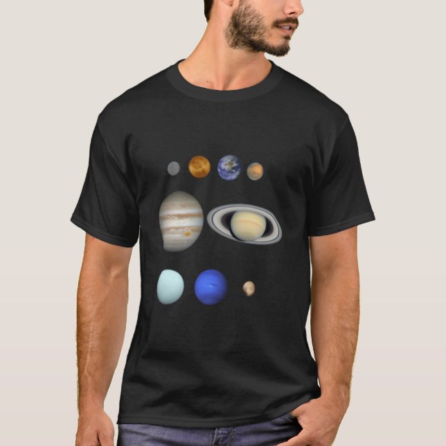 Planets Solar System T-Shirt (Front)