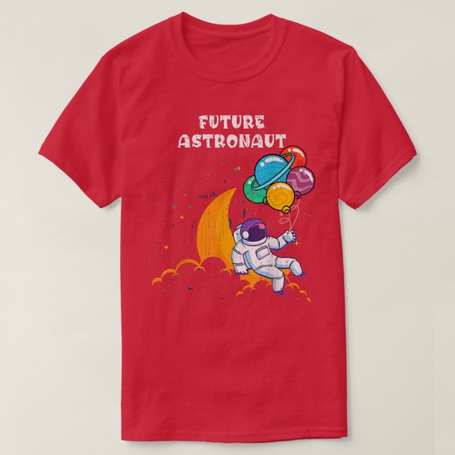 Planets Space Travel Space Science Kids Future Ast T-Shirt (Design Front)