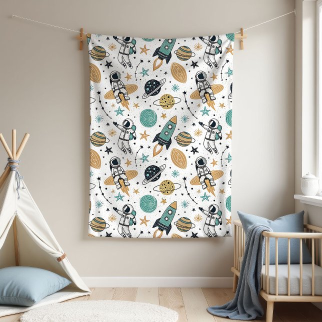 Planets & Stars Blanket Baby Boy Shower Gift (Planets & Stars Blanket Baby Boy Shower Gift)