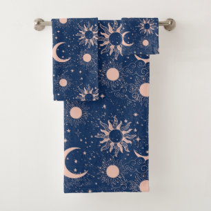 Planets & Stars Pattern Bath Towel Set