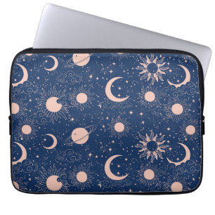 Planets & Stars Pattern Laptop Sleeve